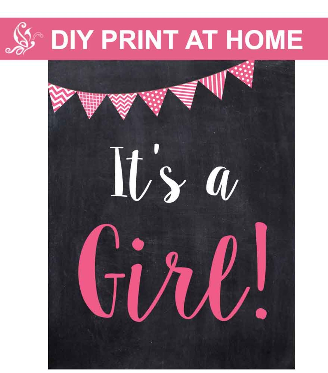 Gender Reveal Sign Free Printables
