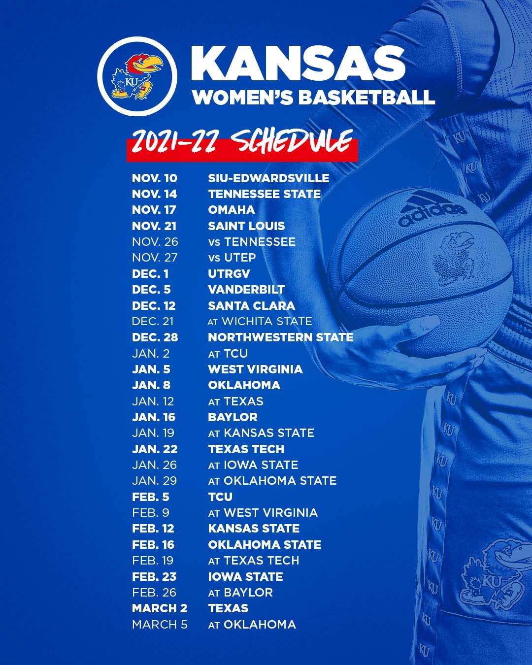 Kansas Women s Basketball A X The Big12WBB Schedule Is Set Take A First Look At Our Full 2021 22 Schedule Https t co HBe9A1weYZ Https t co Z6pz9lwVEM Https t co awTssOUBf1 X