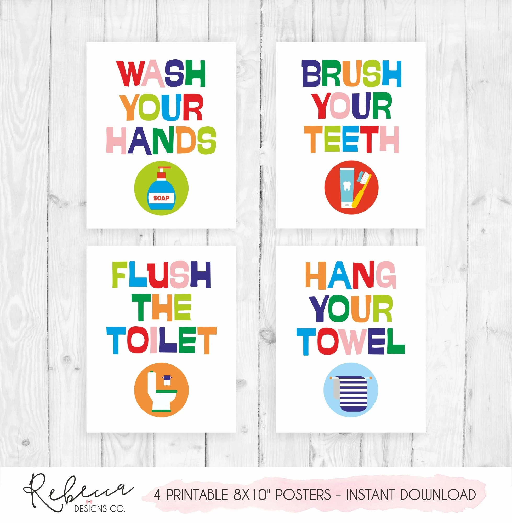 Kids Bathroom Decor Poster Printable Bathroom Rules Bathroom Art Prints Girl Bathroom Boy Bathroom Sign Bathroom Poster Children Bathroom Etsy
