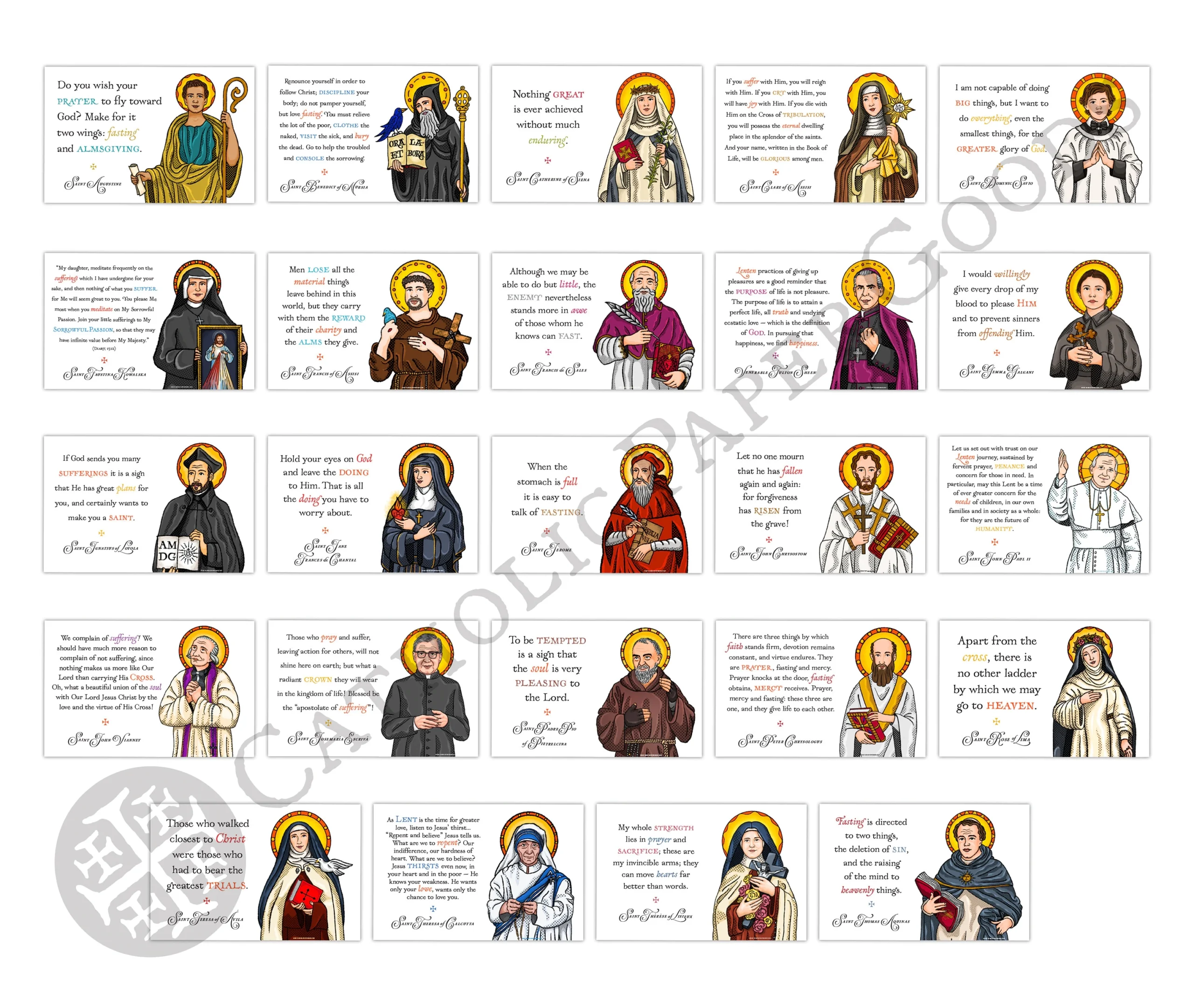 Lent With The Saints 24 Printable Catholic Saint Art Prints Saint Quotes About Lent Digital PDF Download All Saints Day All Saints Party Etsy Lent With The Saints 24 Printable Catholic Saint Art Prints Saint Quotes About Lent Digital PDF Download All Saints Day All Saints Party Etsy