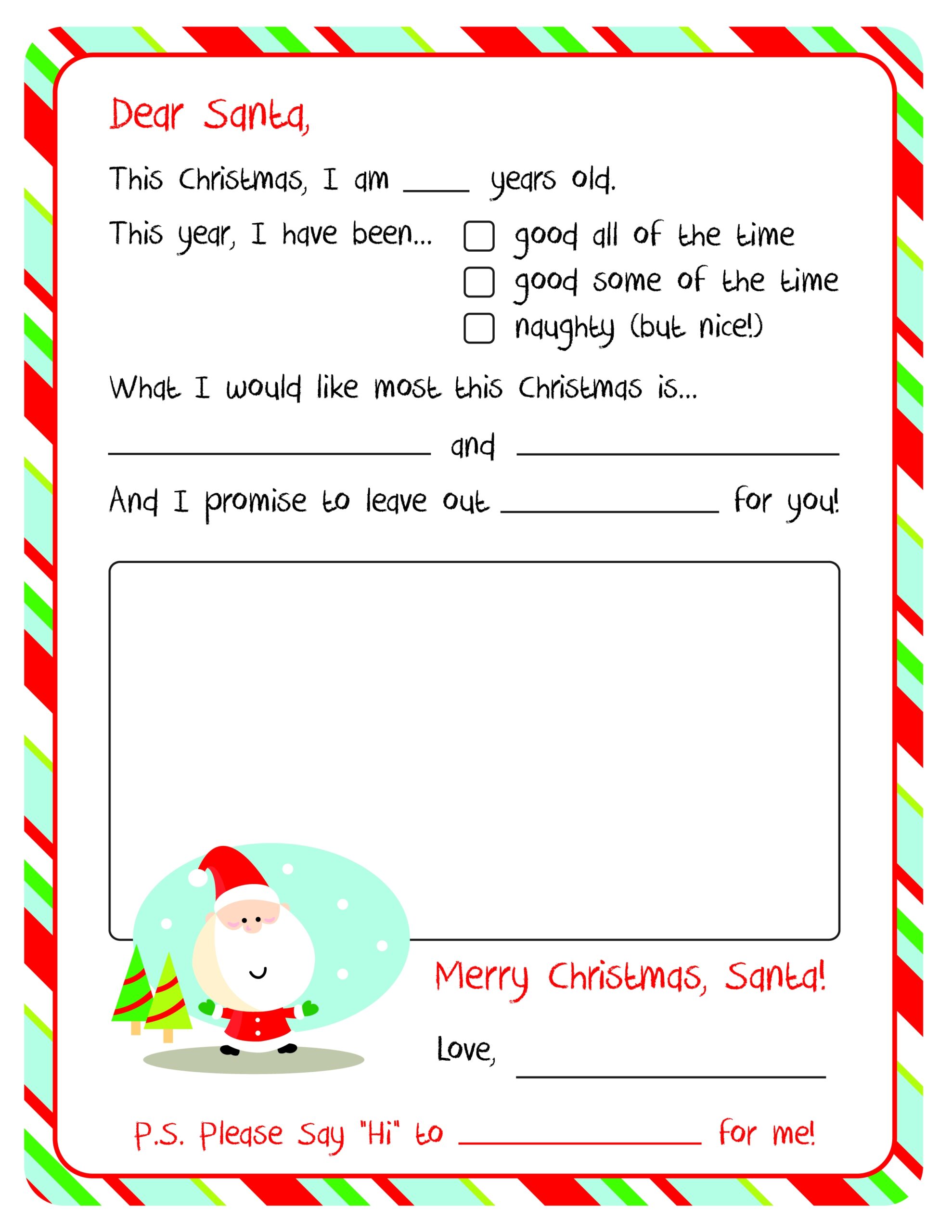 List To Santa Printable