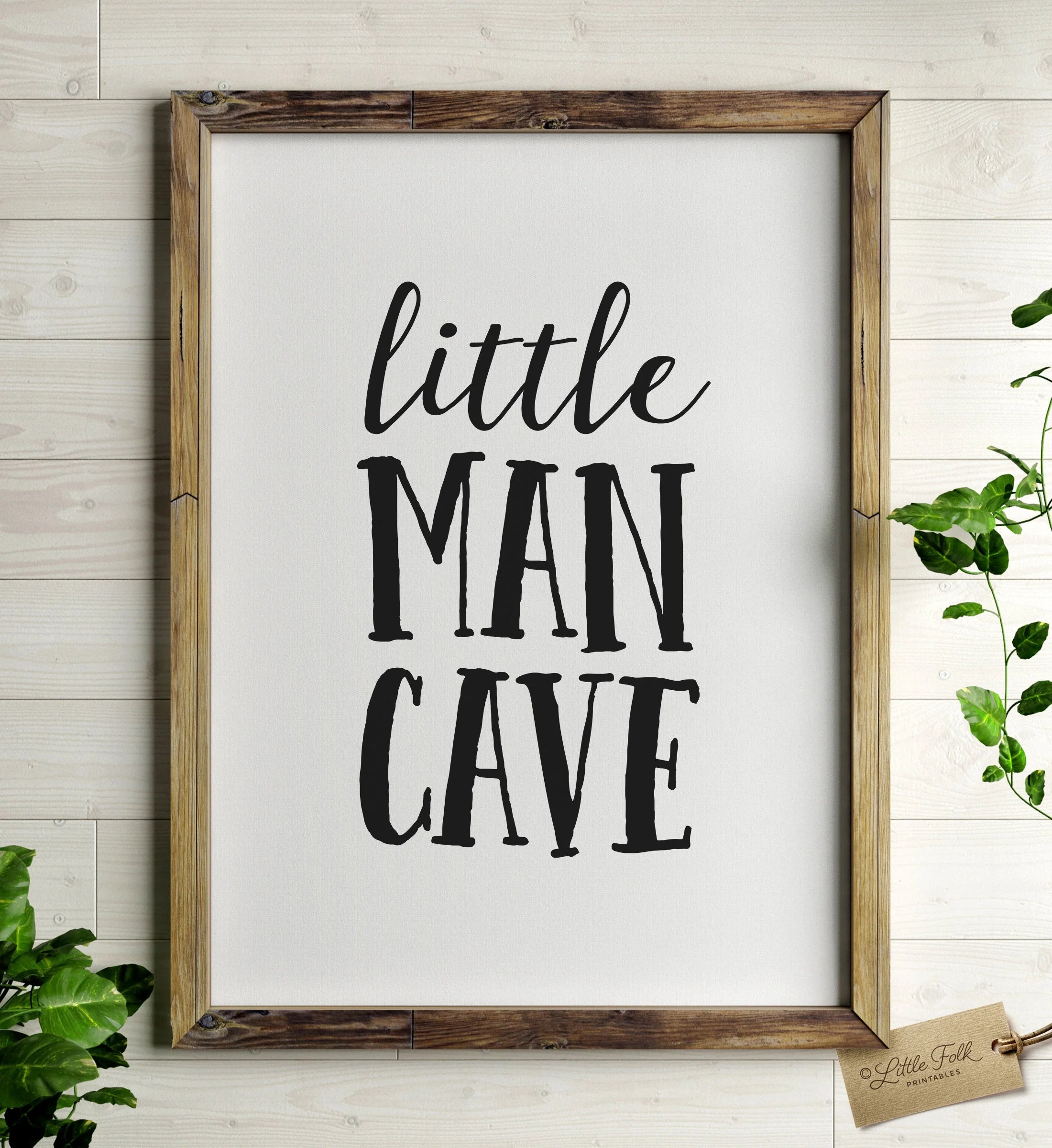 Little Man Cave Print Little Folk Printables