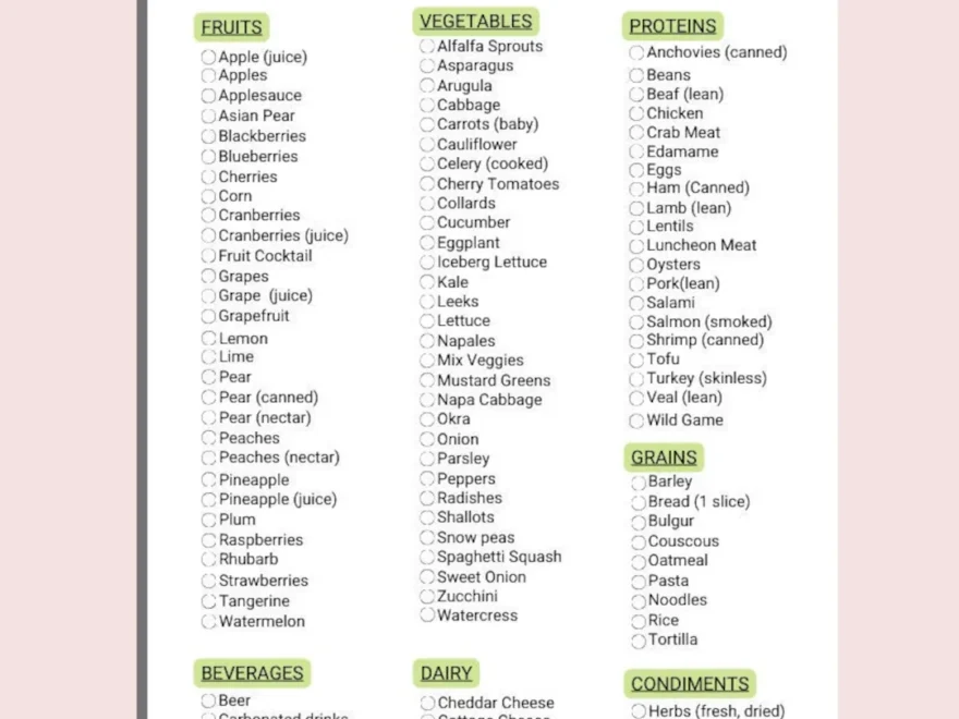 Low Potassium Food List Renal Diet Guide digital Download Etsy New Zealand