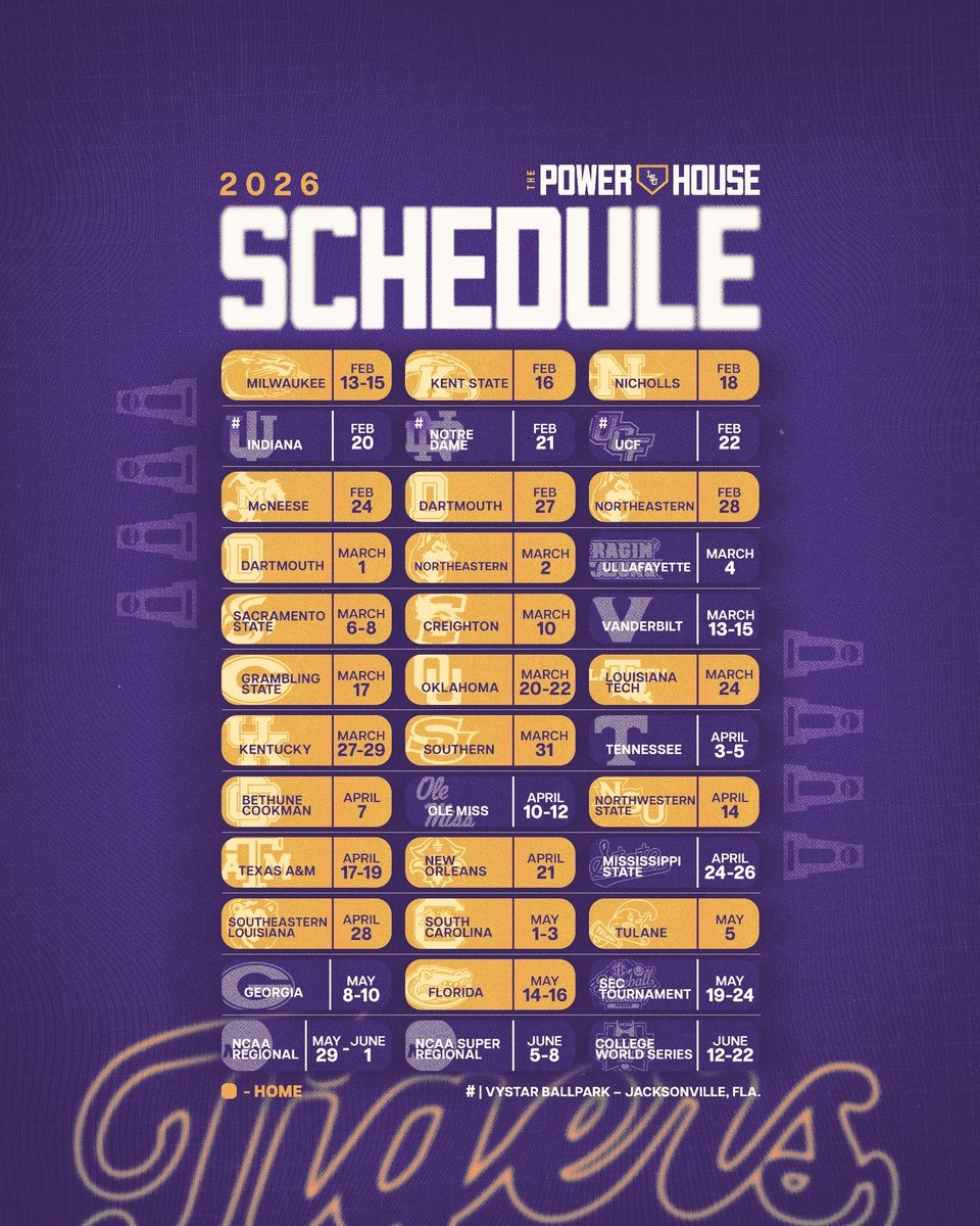 LSU Football Fan lsufootball net On X RT LSUbaseball Our 2026 Schedule Is Here T LSU Football Fan lsufootball net On X RT LSUbaseball Our 2026 Schedule Is Here T