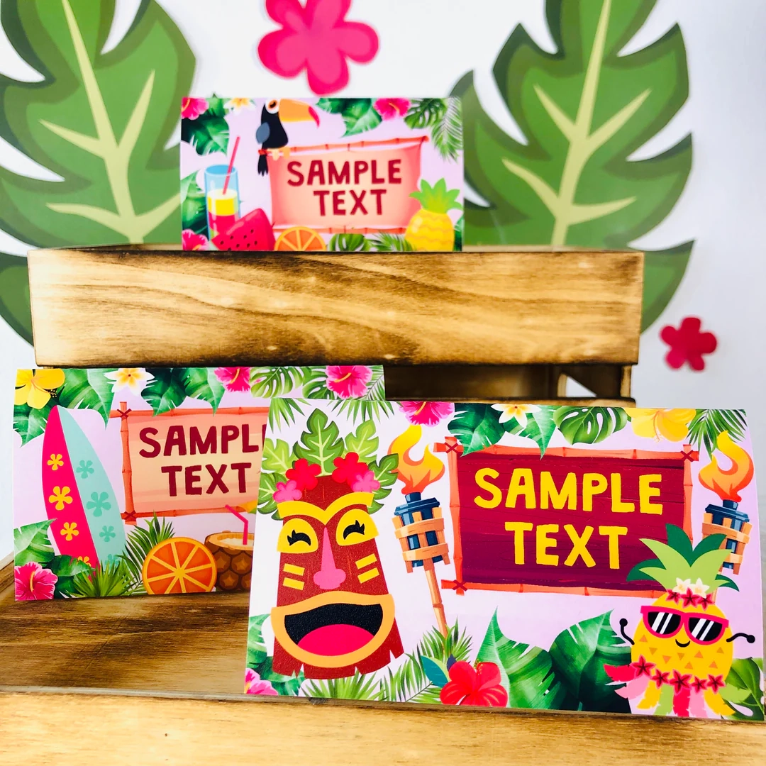 Luau Food Signs Free Printable