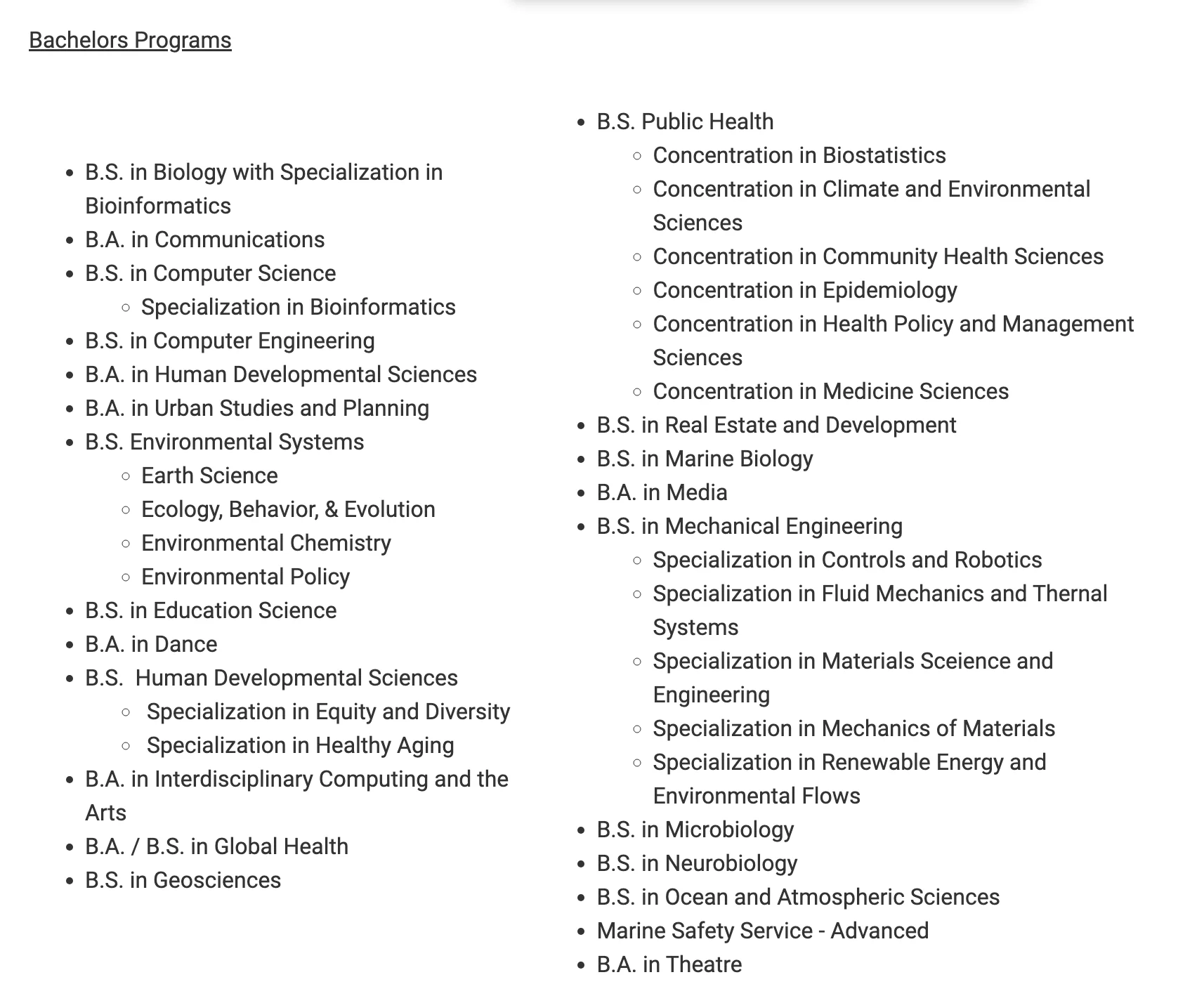 Majors That Are Eligible For EBT R UCSD