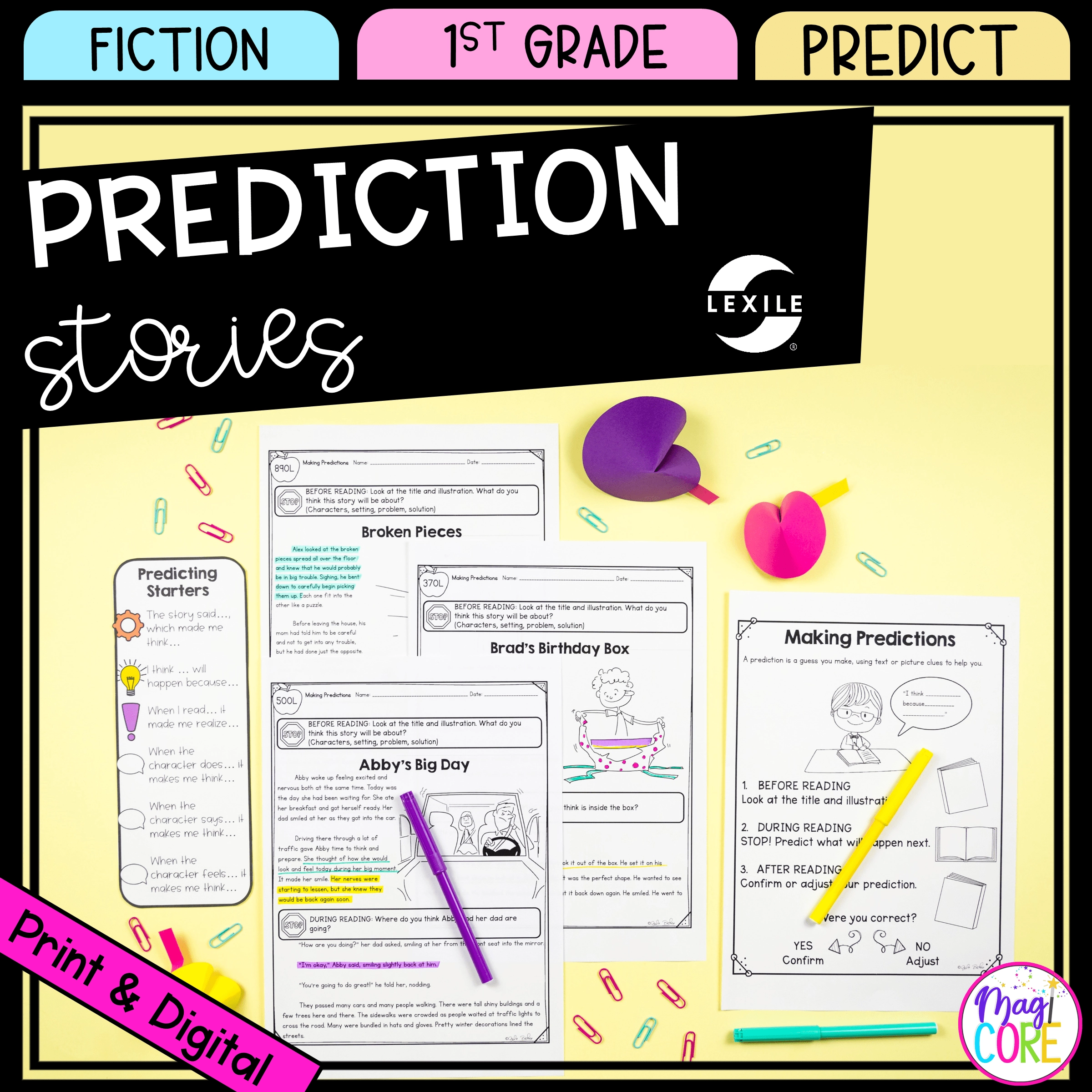 Printable Making Predictions Multiple Choice Quiz