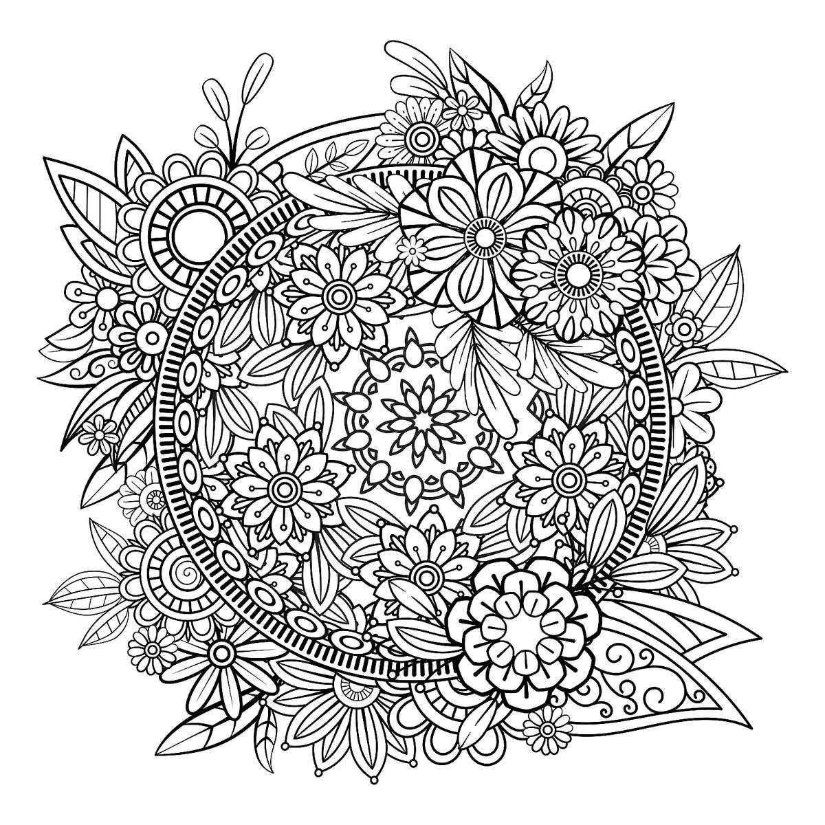 Printable Mandalas Coloring Sheets