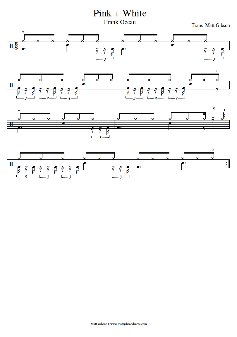Free Printable Drum Sheet Music