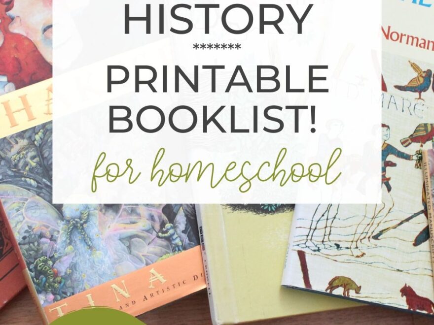 Medieval To Modern Book List Printable aligns With CC Cycle 2 Happy Strong Home