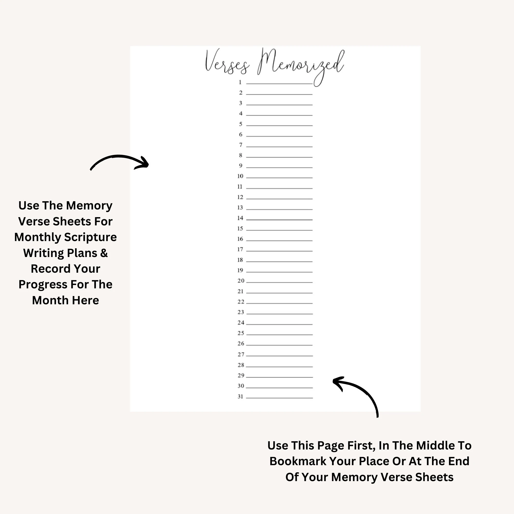 Printable Bible Verse List Blank Printable Bible Verse List Blank