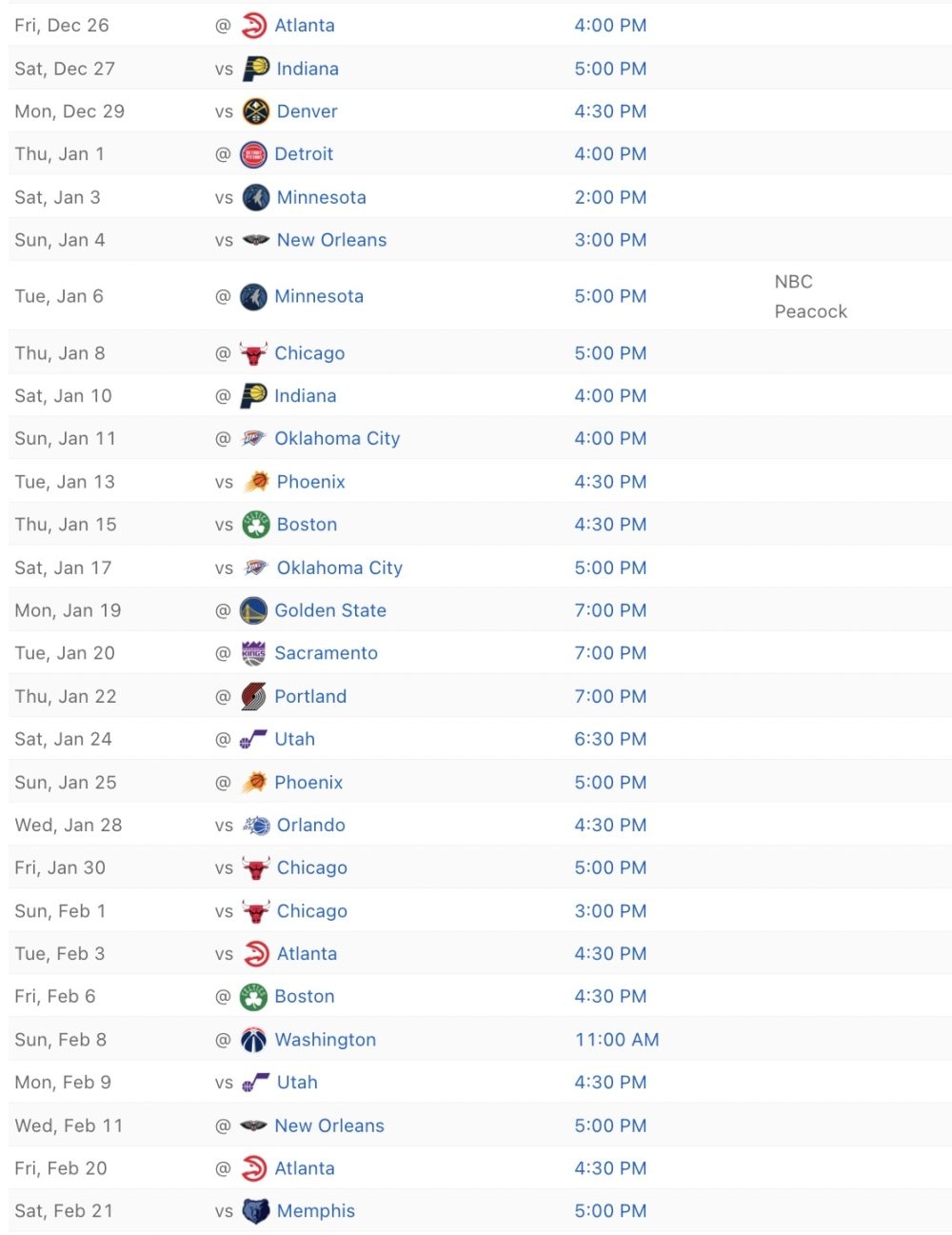Miami Heat Printable Tv Schedule