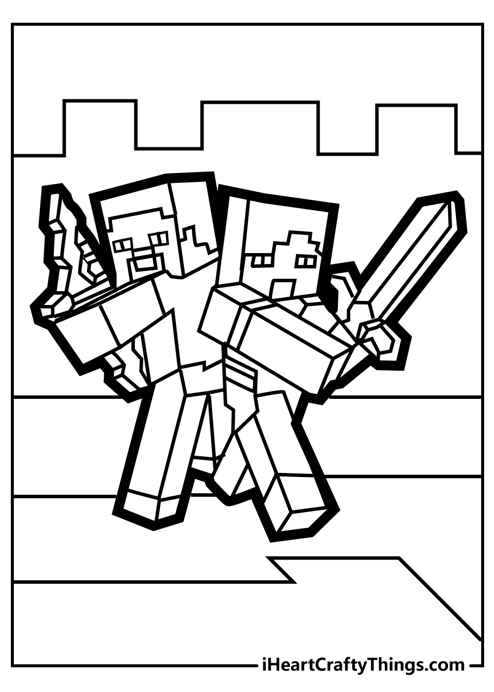 Printable Coloring Sheets For Minecraft Printable Coloring Sheets For Minecraft