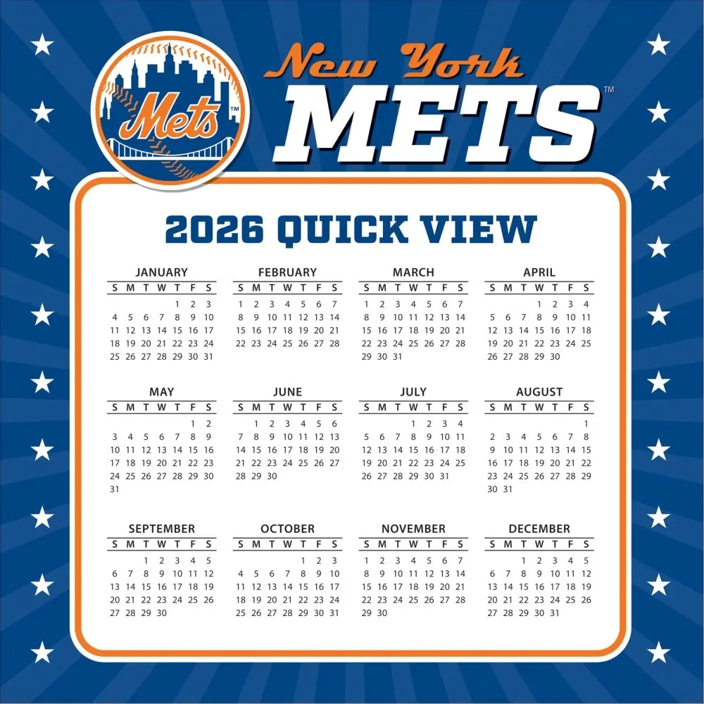 Mets 2026 Printable Tv Scedule
