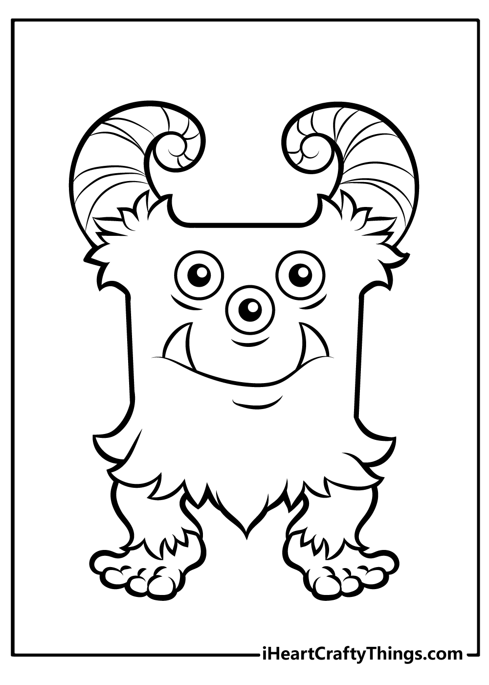 Printable Monster Coloring Sheets