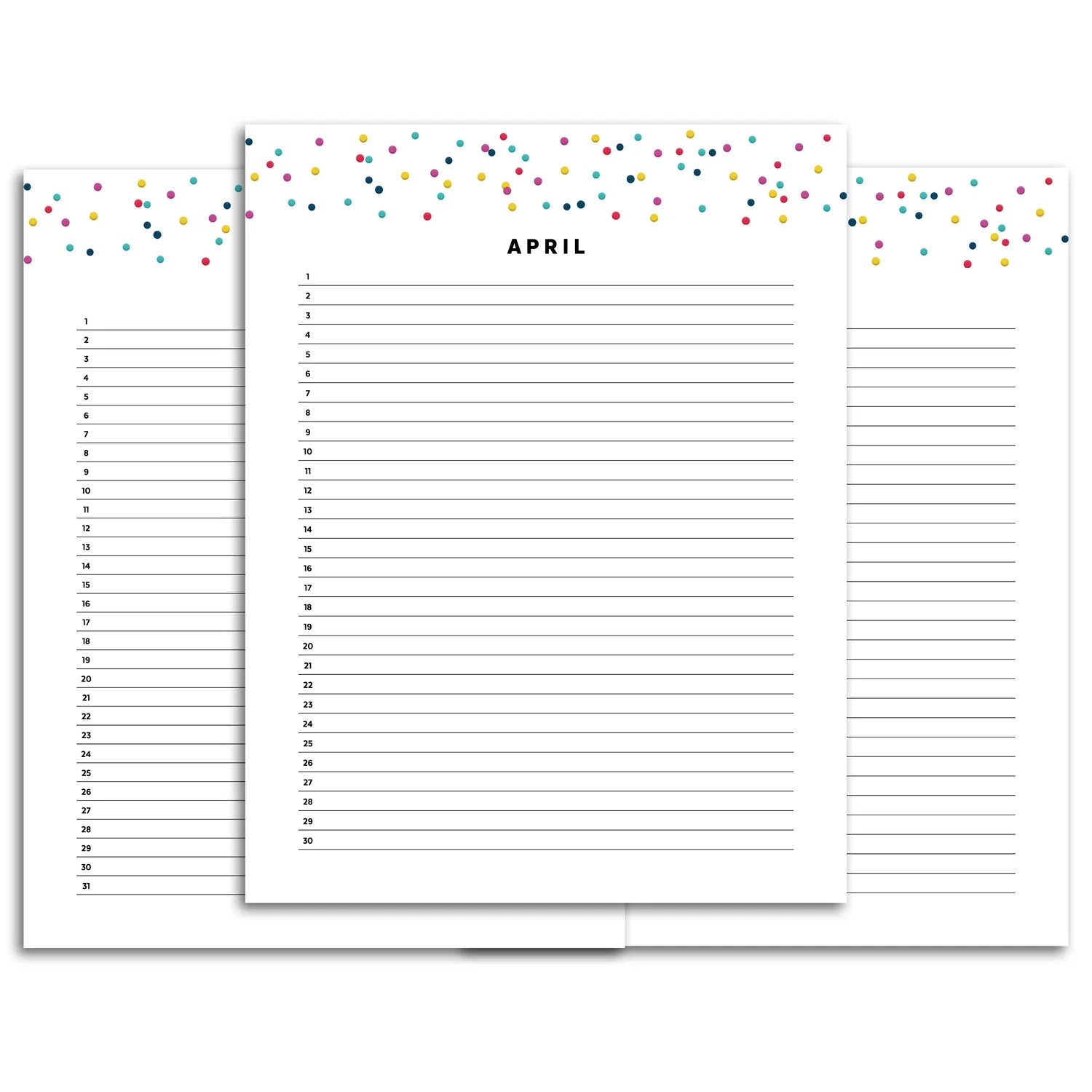 Monthly List Planner Monthly List Planner