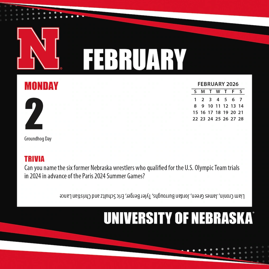 Husker 2026 Football Schedule Printable