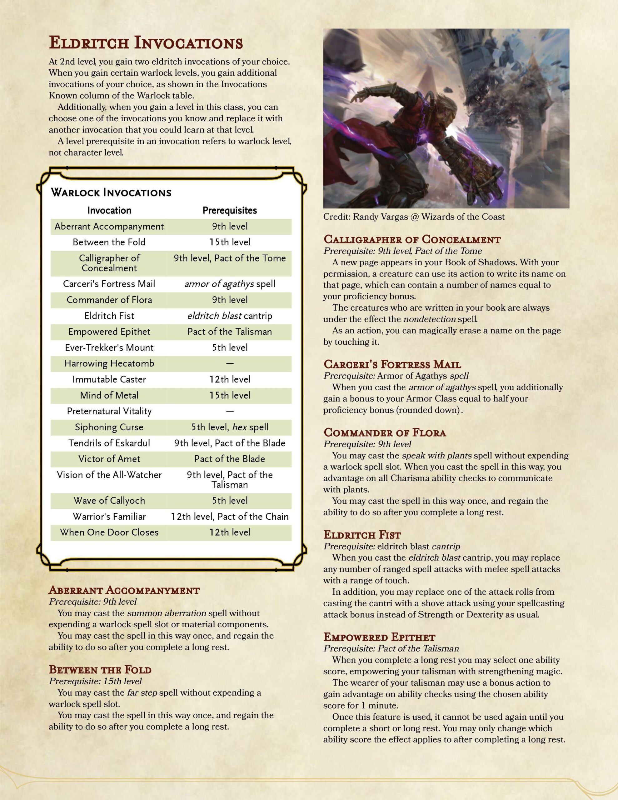 New Eldritch Invocations Just A Few Fun New Ones Some Specifically Tied To My Homebrew World And It s Powerful Beings And Others More General R UnearthedArcana