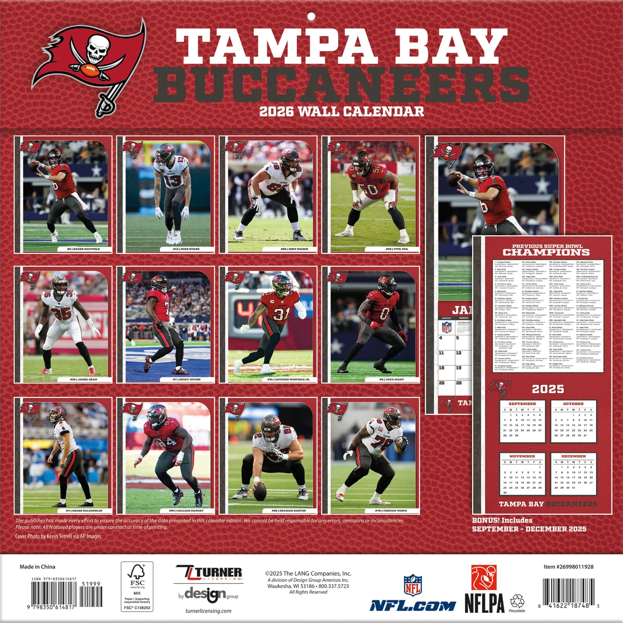 Buccaneers Printable Schedule 2026