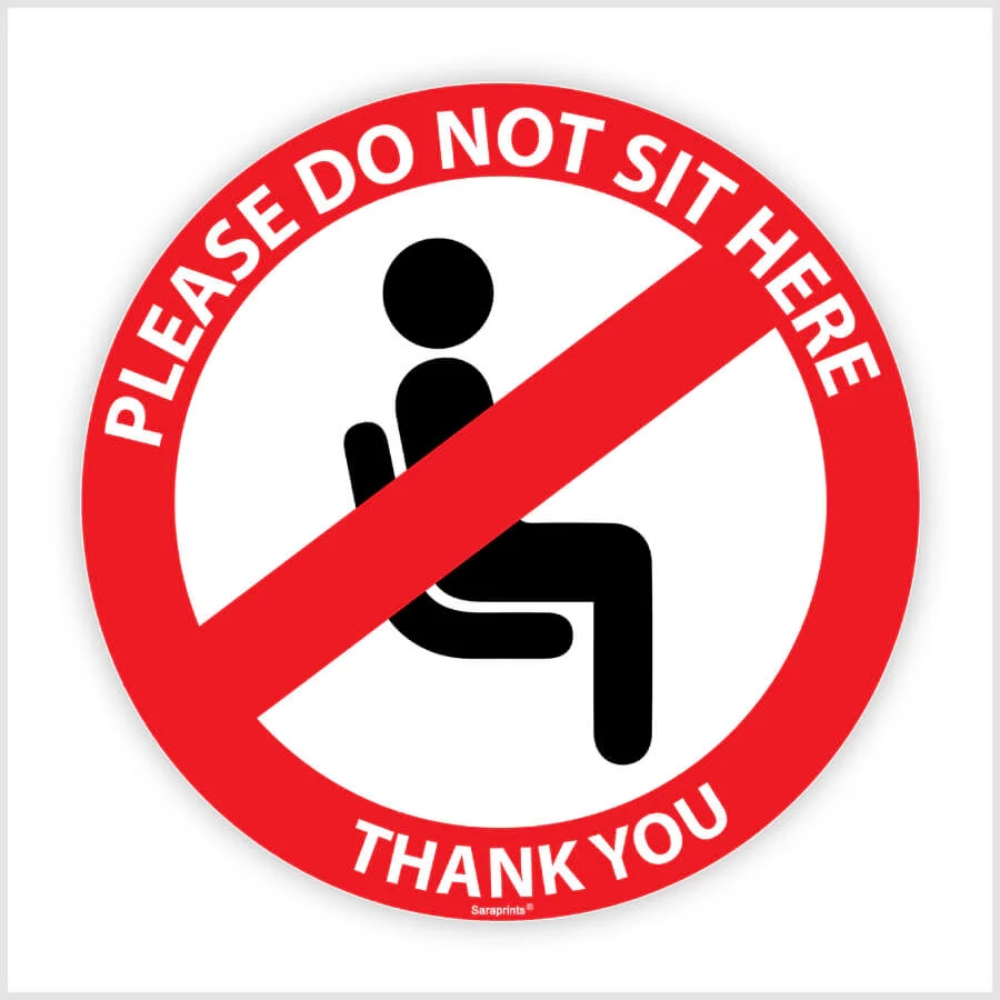 Free Printable Do Not Sit Sign