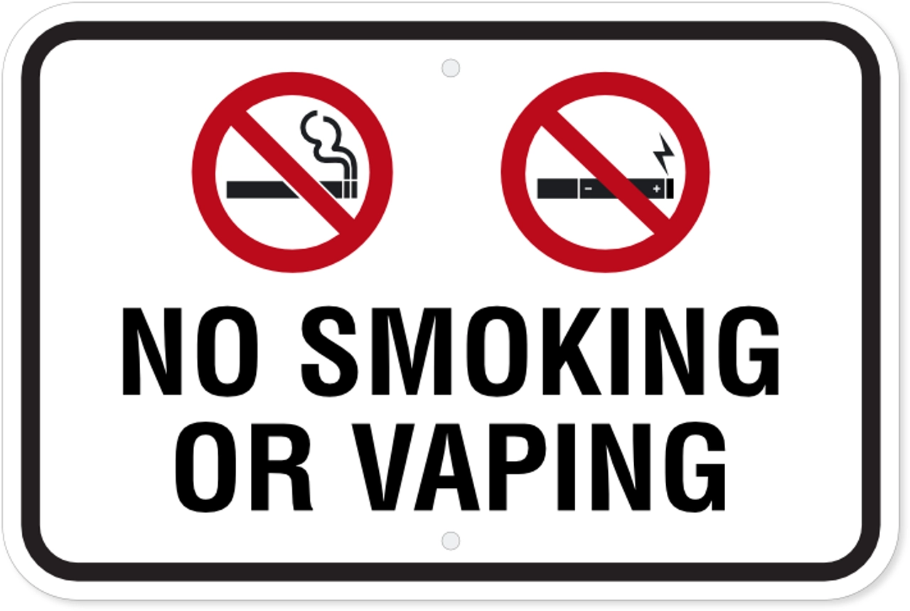 No Smoking No Vaping Sign No Smoking No Vaping Sign