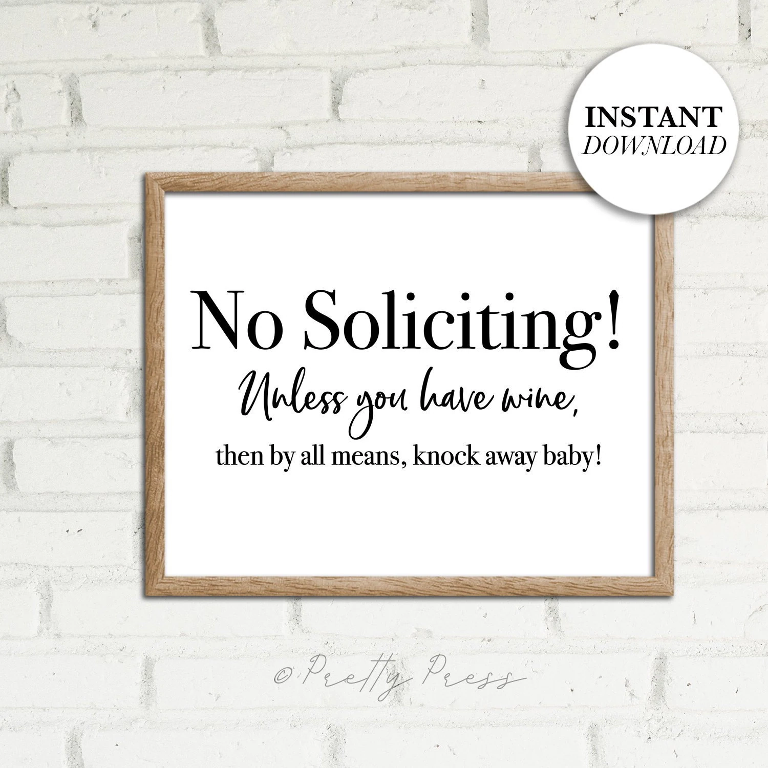 Free No Soliciting Sign Funny Printable