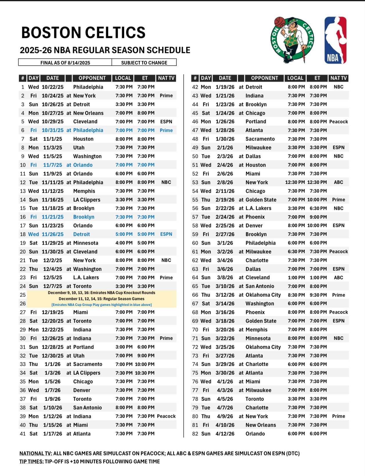 Noa Dalzell On X The Celtics 2025 2026 Schedule Is Officially Here Https t co aVJPZEVZjU X