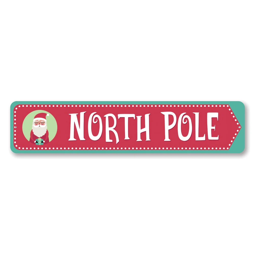 North Pole Arrow Sign Lizton Sign Shop North Pole Arrow Sign Lizton Sign Shop