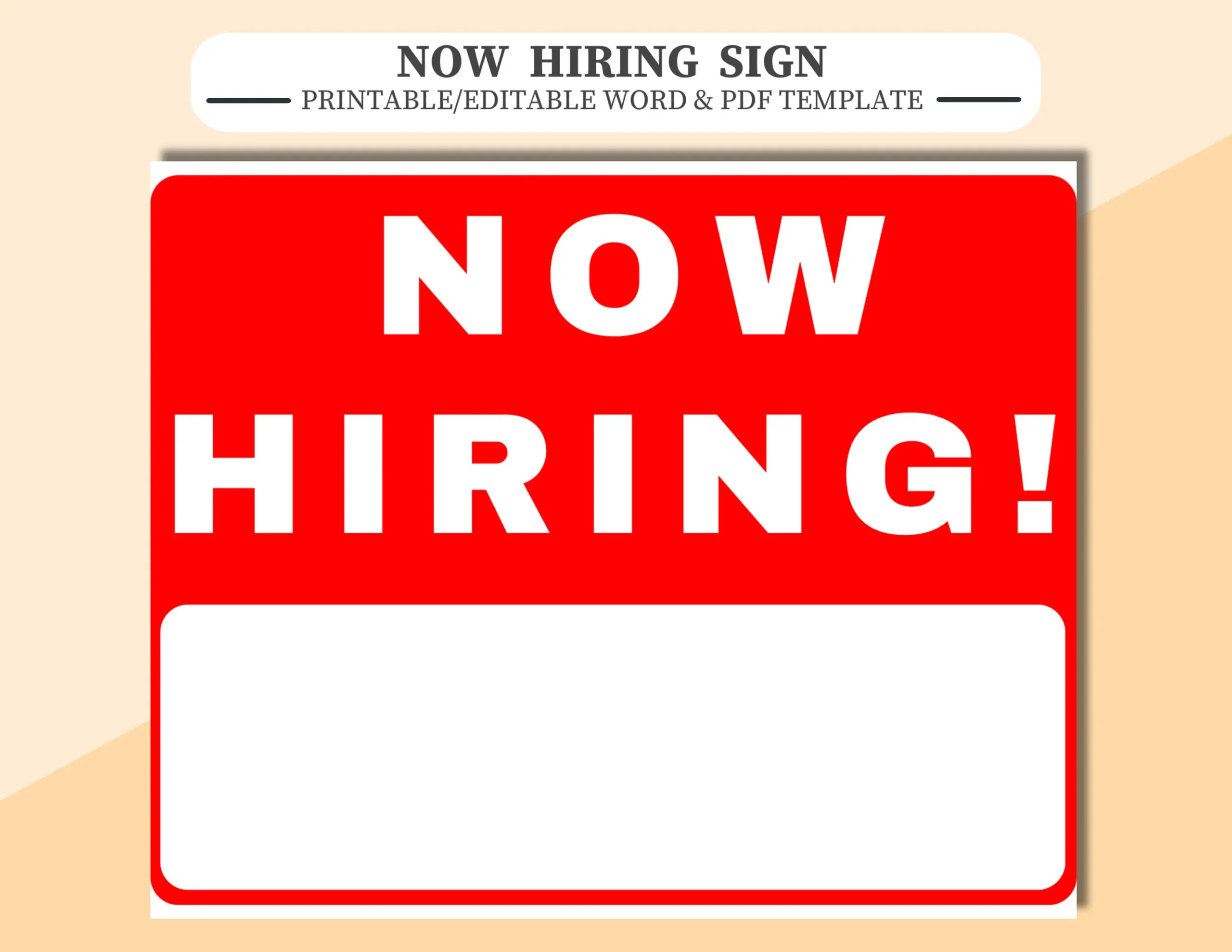 Now Hiring Sign Etsy Now Hiring Sign Etsy