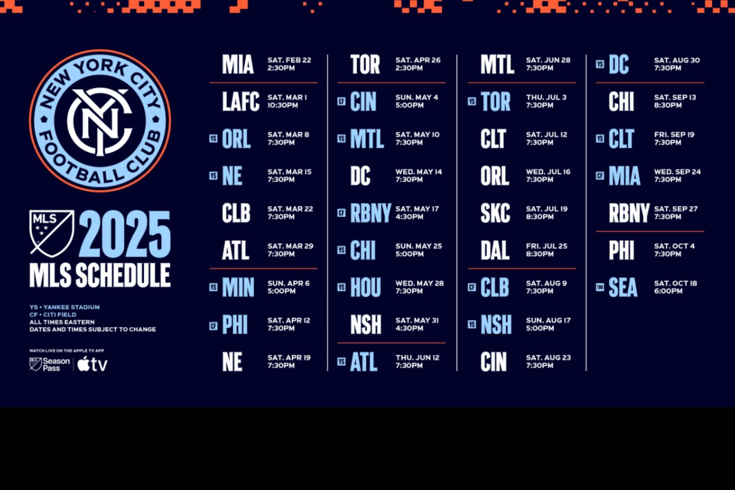 Nycfc Schedule Printable 2026