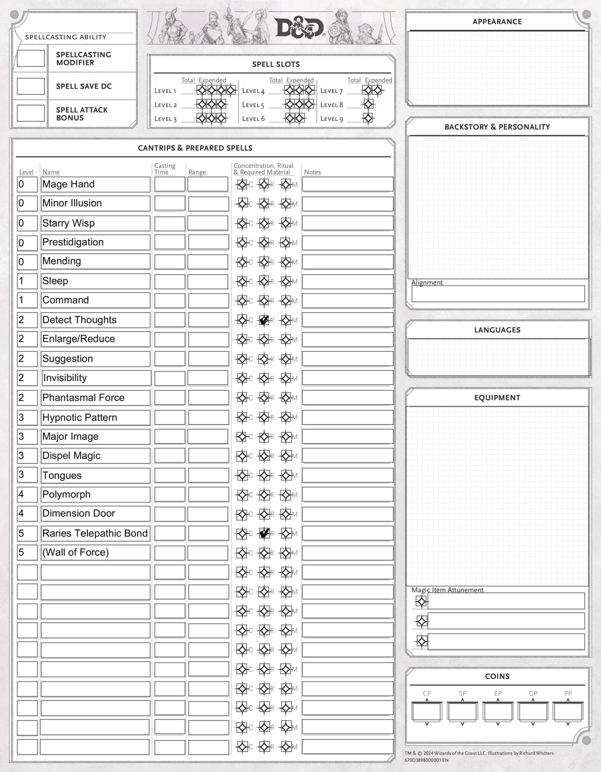 OC Lvl 9 Creation Bard Spell List advice R DnD
