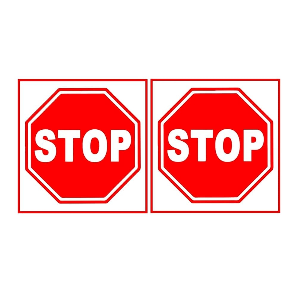 Ordesrshock Stop Sign Board For School Colleges Road Traffic Multicolor Sunboard 4x4 Inch Amazon in Industrial Scientific