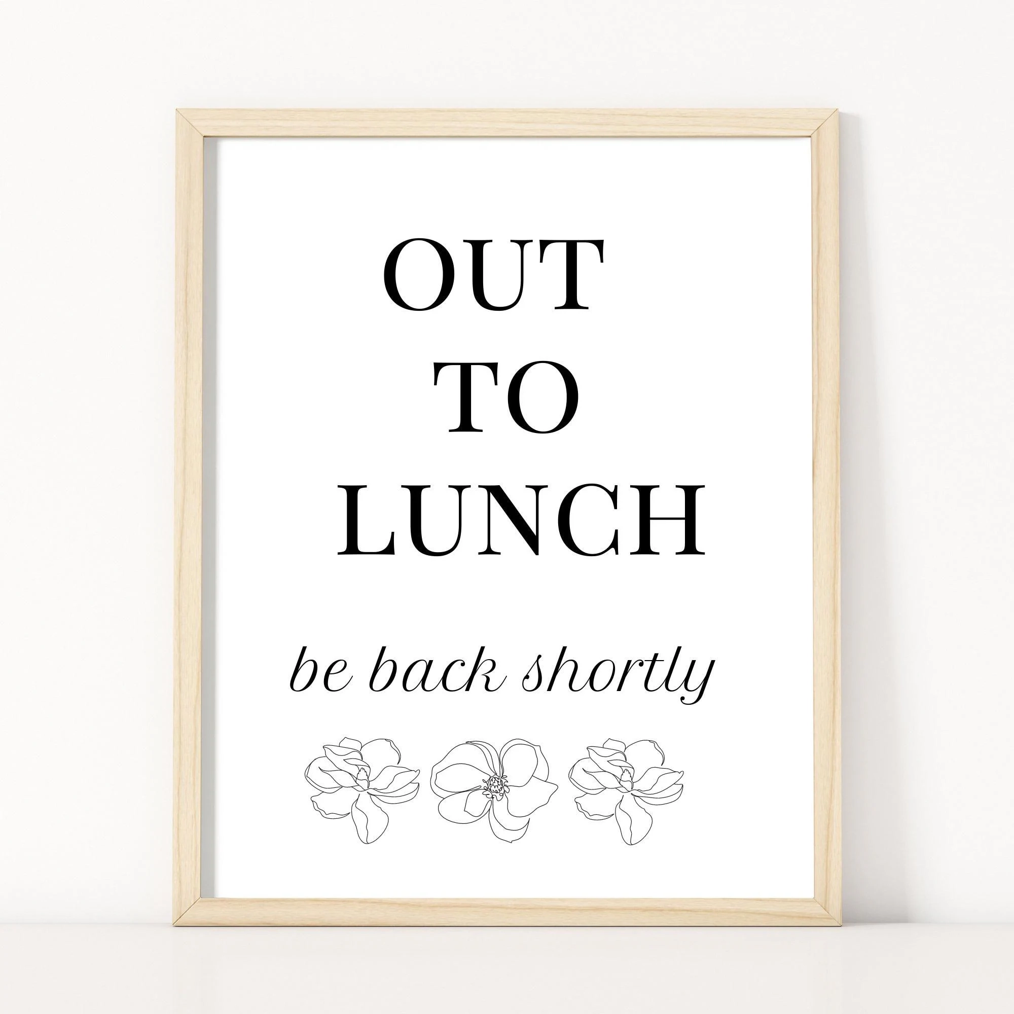 Printable Office Sign For Break