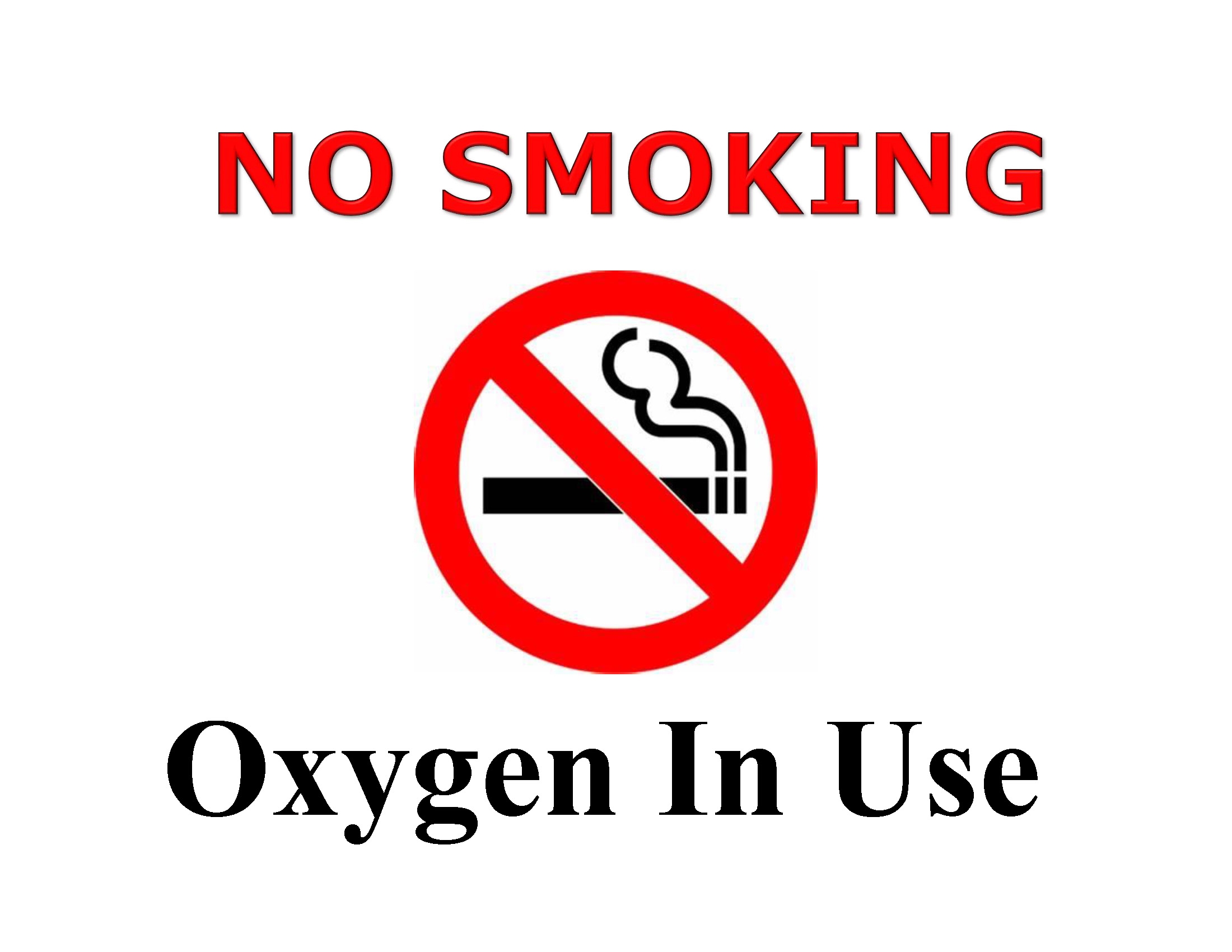 Printable Oxygen In Use Sign Printable Oxygen In Use Sign