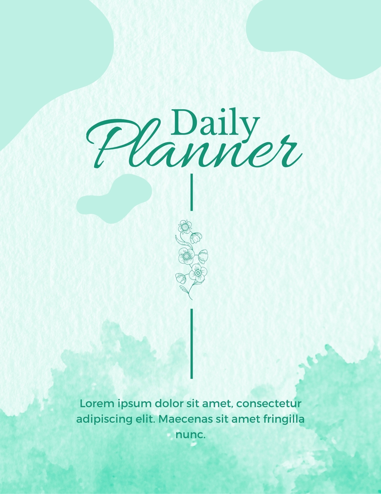 Daily Planner Cover Sheet Printable Free