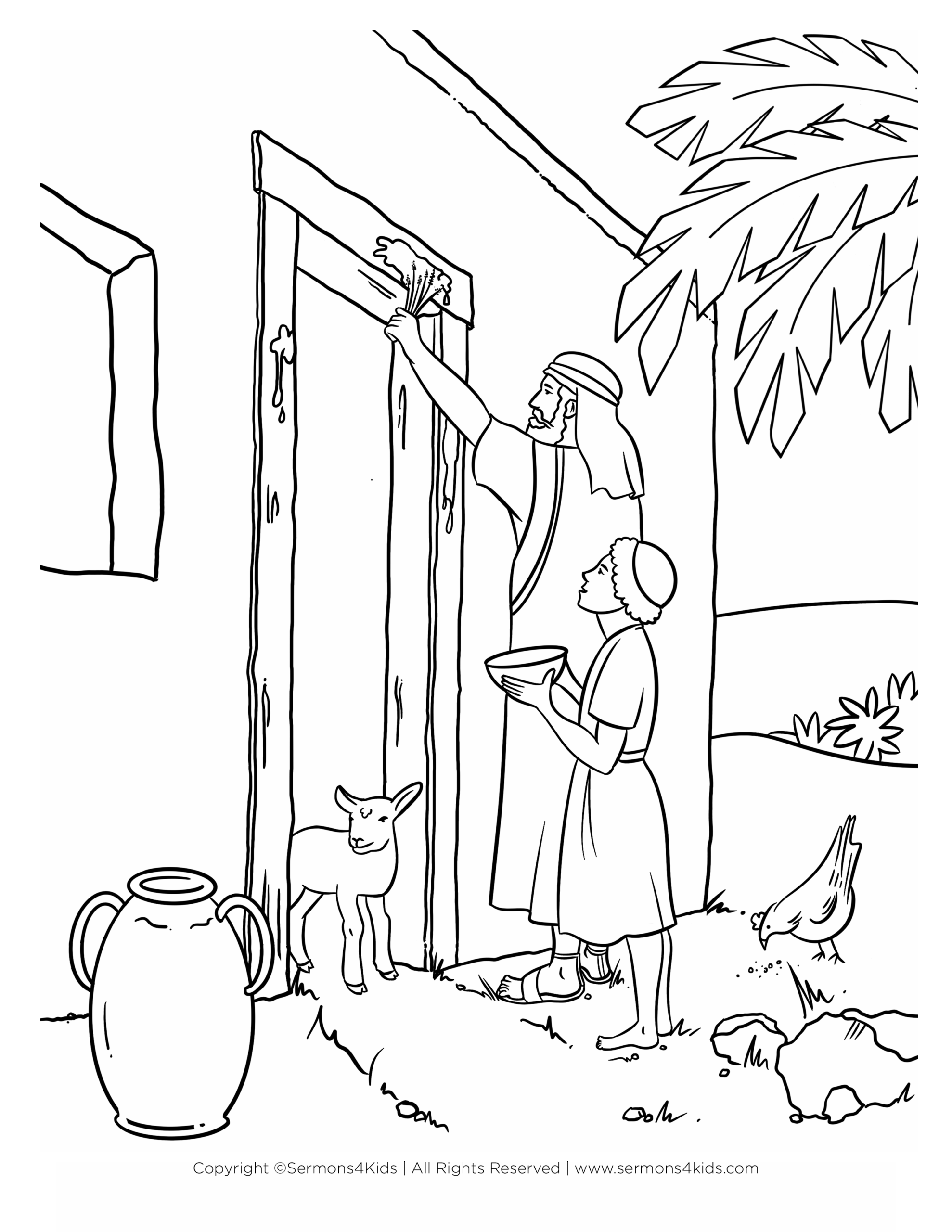 Passover Printable Coloring Sheets