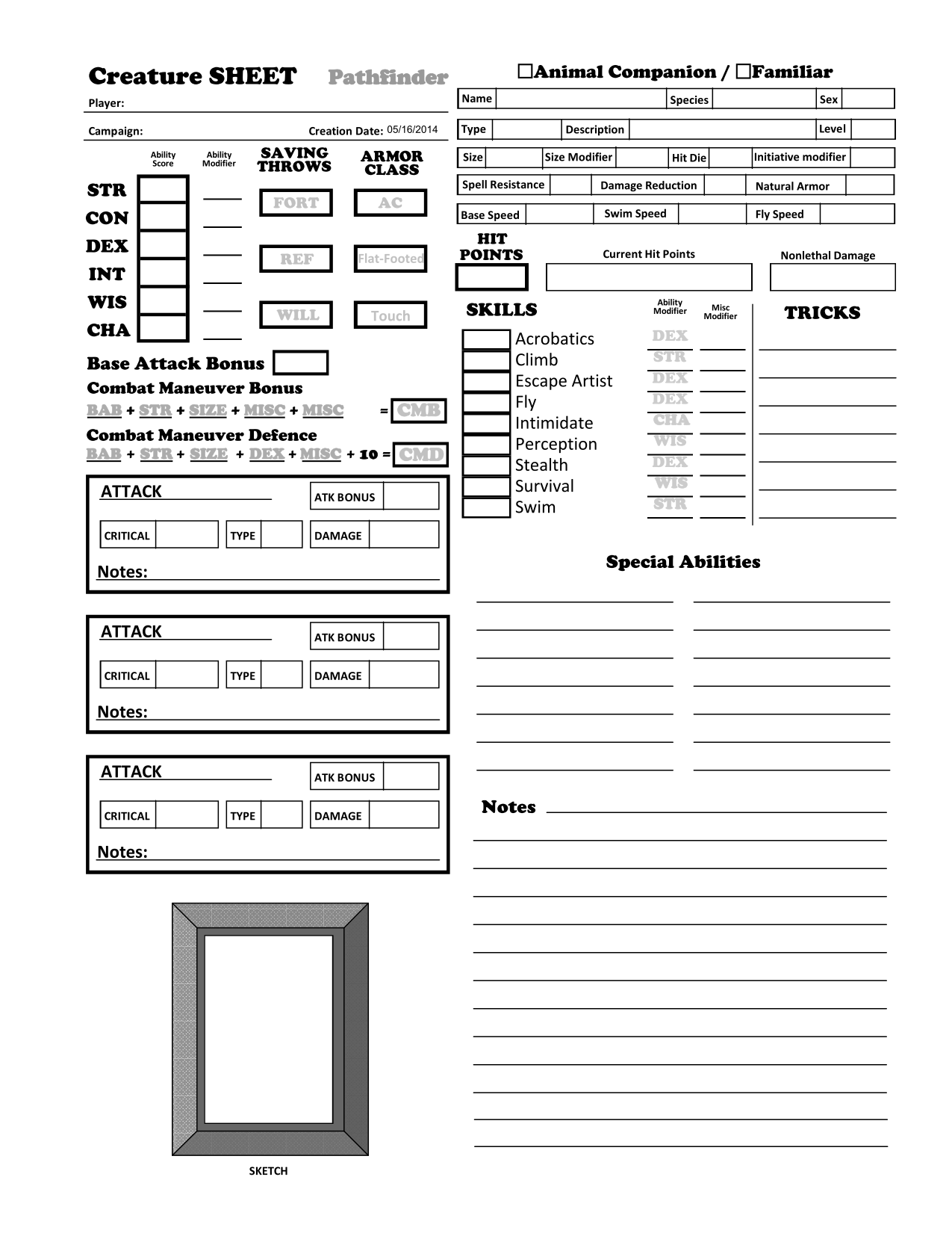 Pathfinder Animal Companion Familiar Character Sheets Dungeon Master Assistance Pathfinder Animal Companion Familiar Character Sheets Dungeon Master Assistance