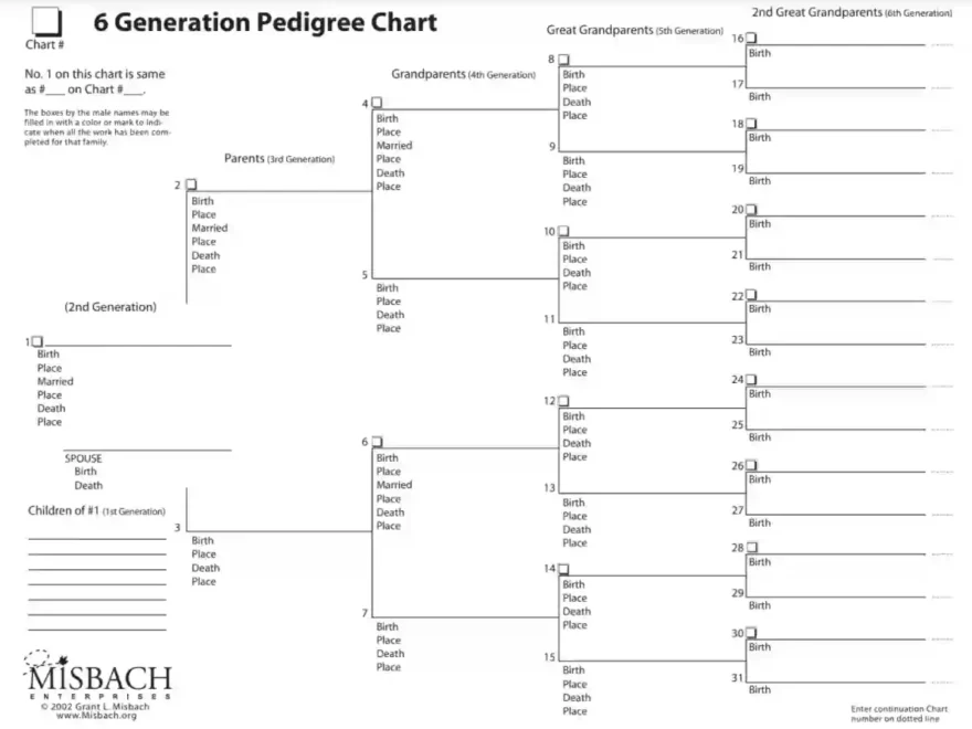 Pedigree Chart Fill Out Printable PDF Forms Online