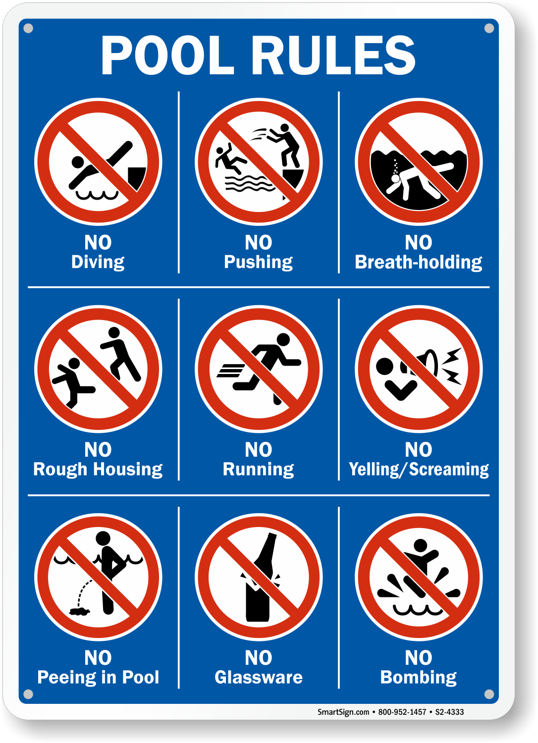 Free Printable Swimming Pool Signs