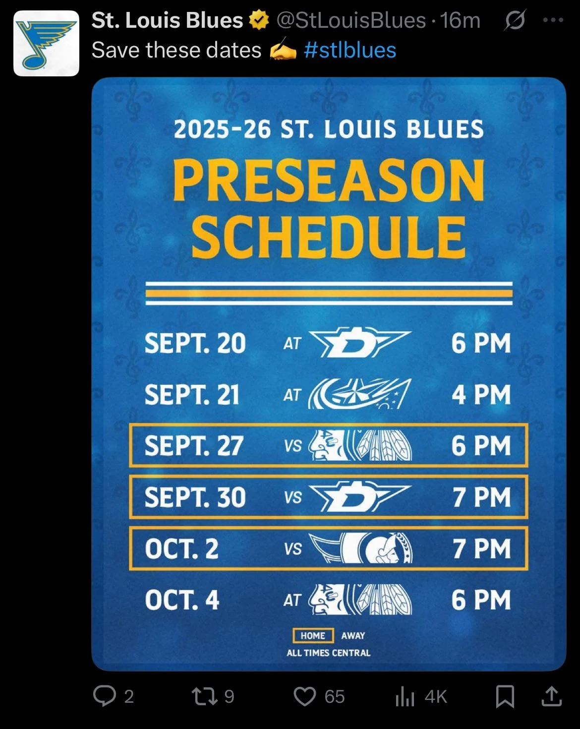 Preseason Schedule For The 2025 2026 Season Has Been Released R stlouisblues Preseason Schedule For The 2025 2026 Season Has Been Released R stlouisblues