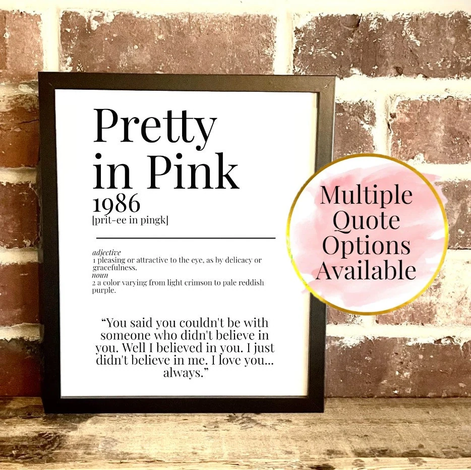 Pretty In Pink Printable Sign
