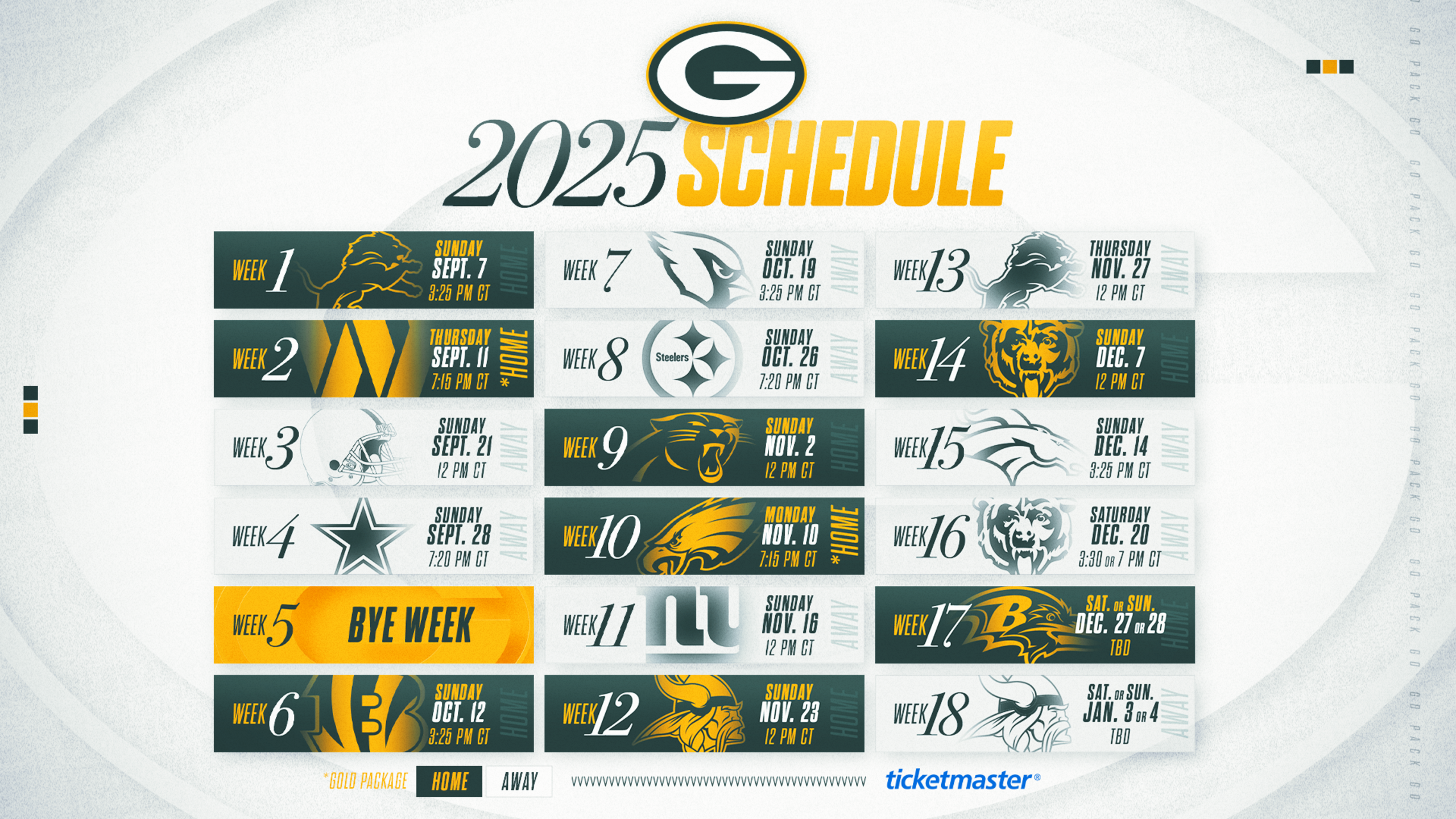 Previewing The Packers 2025 2026 Schedule