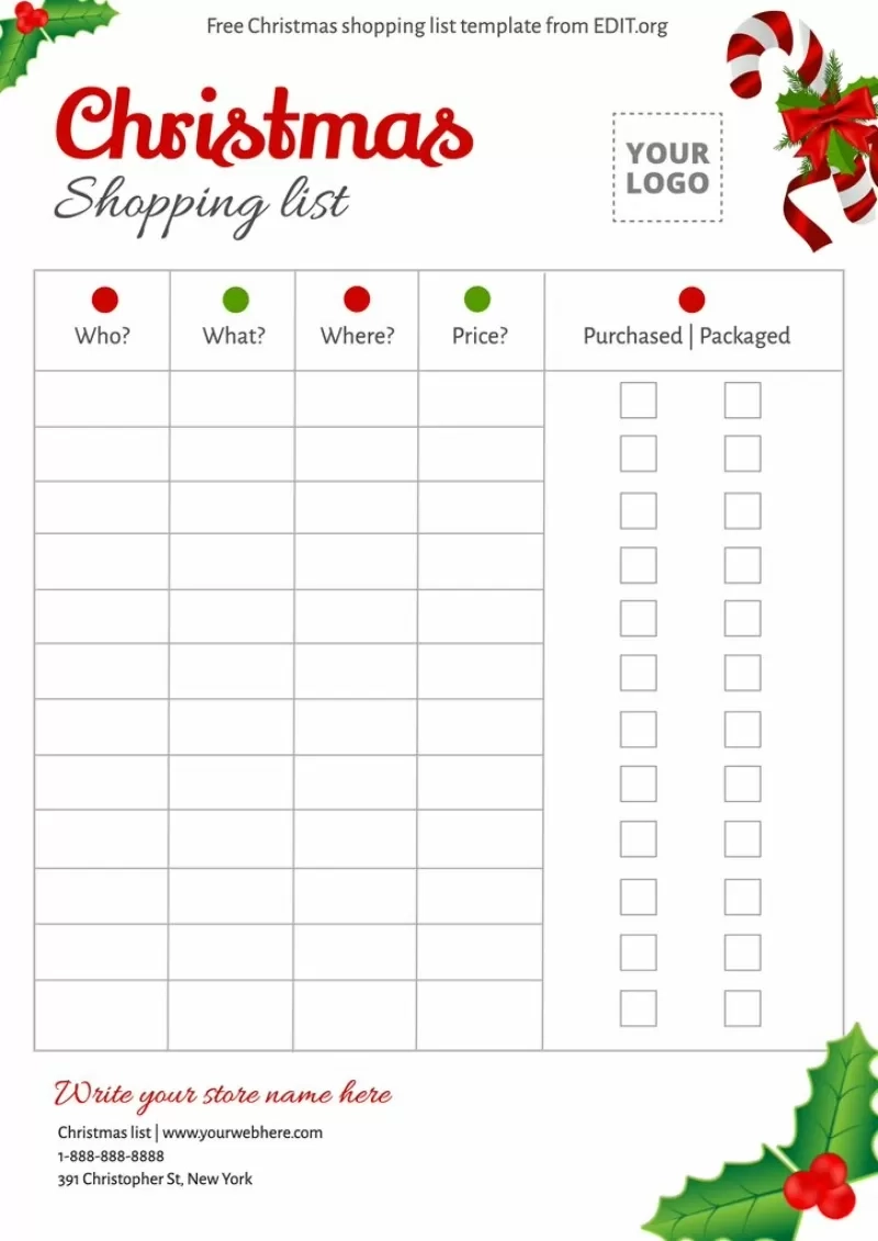 Printable Christmas Check List Maker Printable Christmas Check List Maker