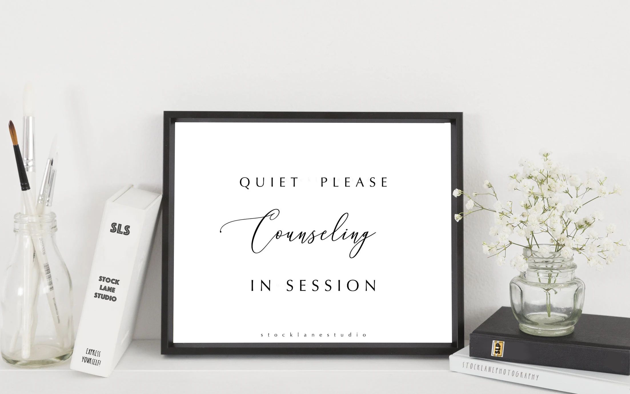 Printable Do Not Disturb In Session Sign DIY Quiet Door Sign For Virtual Work Or Classroom Minimalist Black White 4x6 5x7 To 14x18 Jpg Pdf Etsy