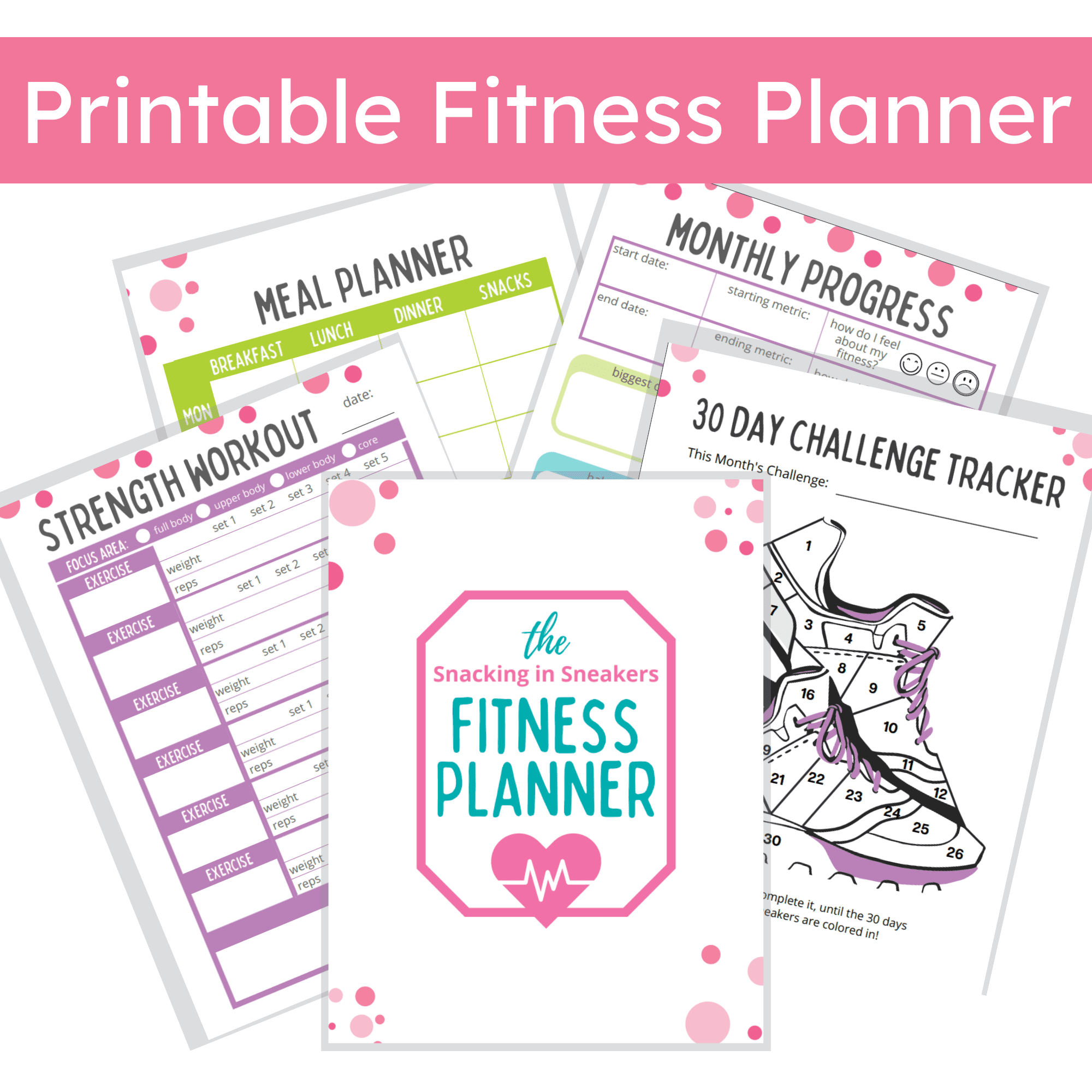 Free Steps Printable Fitness Planner