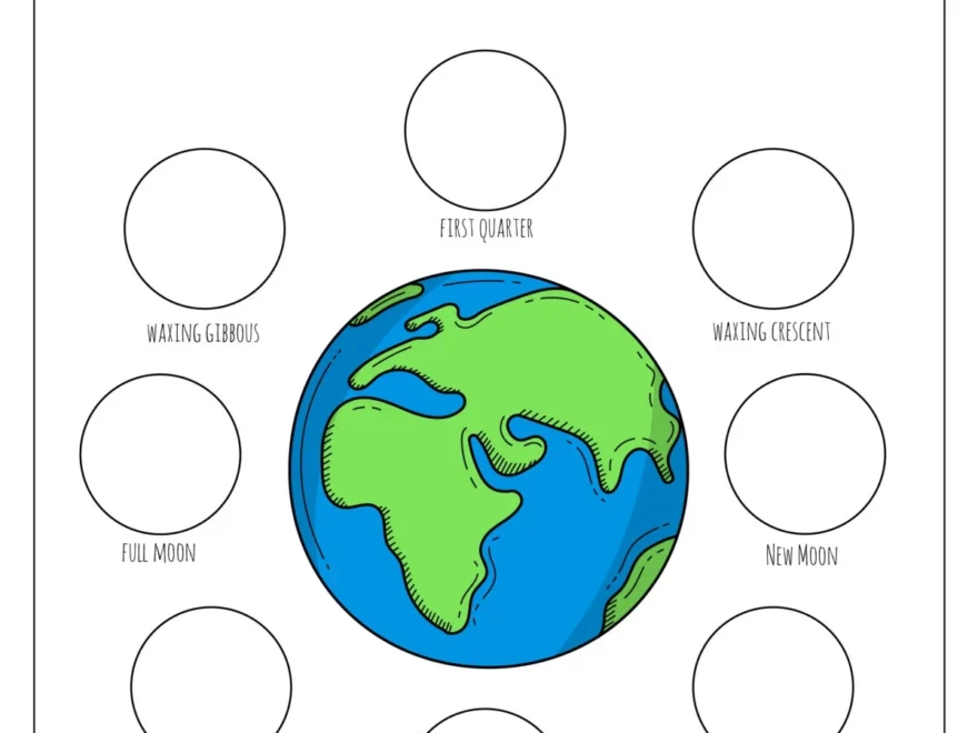 Printable Grade 3 Phases Of The Moon Worksheets