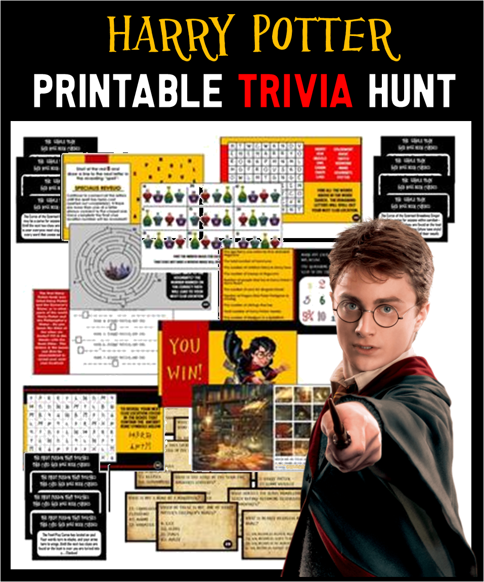 Harry Potter Clue Sheet Printable