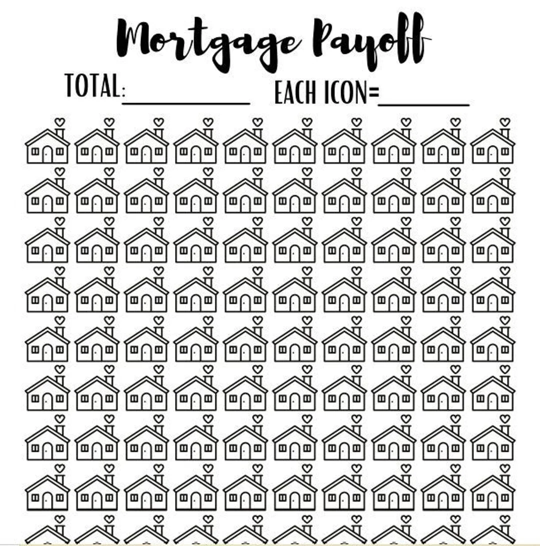 Mortgage Payoff Chart Printable