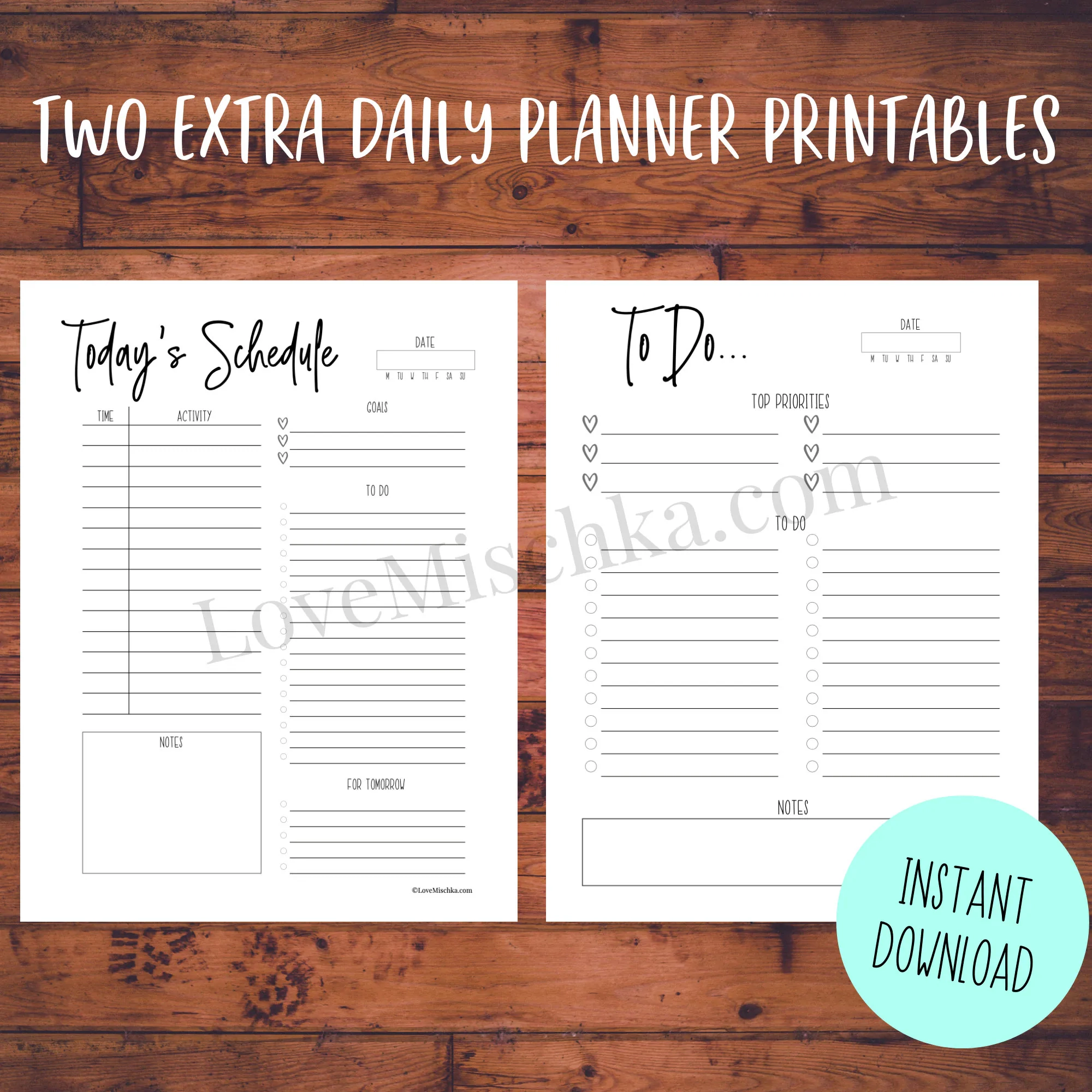 Printable Planner Bundle 2021 Digital Calendar Daily Planner Weekly Monthly Planner Planner Download Printable Planner Pages Etsy