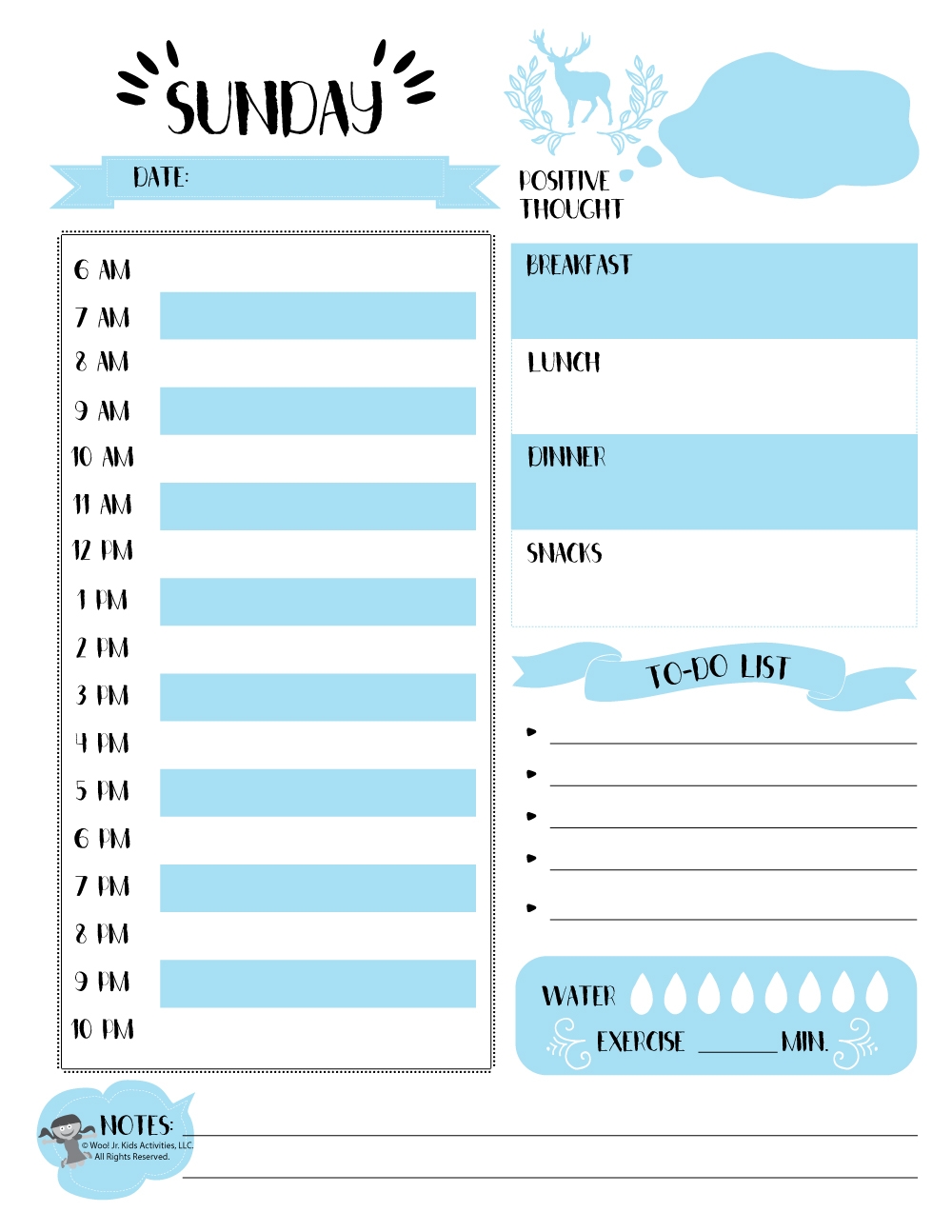 Free Printable Planner For Teen Boys